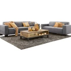 2,5 zitsbank Alpa pocketvering antraciet