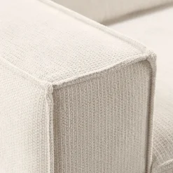 2,5 zitsbank Barrio ecru 2x80 basic comfort