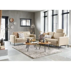 2 zitsbank Moscato koudschuim beige