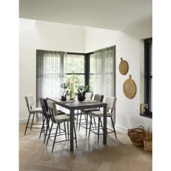 Barkruk Gento microvezel zandbeige