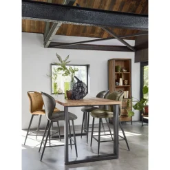 Barkruk Tantini microvezel taupe