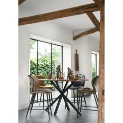 Barkruk Tantini microvezel cognac