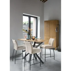 Bartafel Tavolo eikenhout 140x70 cm rechthoekig bruin