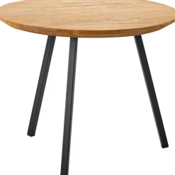 Bijzettafel Aska teak 55 cm rond naturel brushed