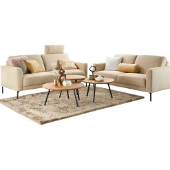 Bijzettafel Aska teak 55 cm rond naturel brushed