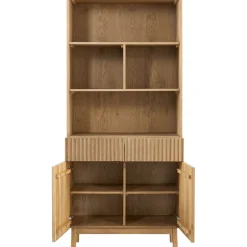 Boekenkast Arrosto eikenhout 203x90x45 cm light roast