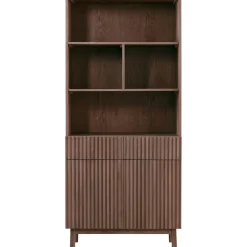 Boekenkast Arrosto eikenhout 203x90x45 cm Dark Roast