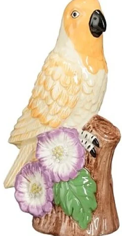 Decoratiebeeld Palmoli papegaai oranje