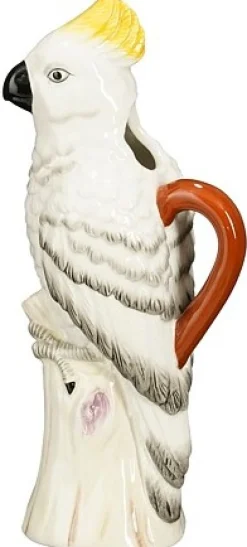 Decoratiebeeld Palmoli papegaai wit