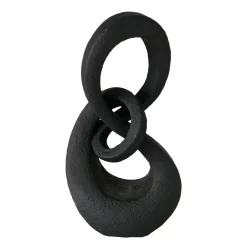 Decoratiebeeld Predore mat zwart