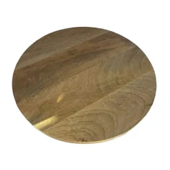 Decoratieschaal Lomnato naturel hout 40 cm rond