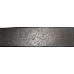 Decoratieschaal Trebbia 15x40 cm rechthoekig zwart