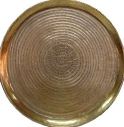 Decoratieschaal Trodena brons 58x58 rond