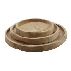 Dienblad Scaffale rond 40 teak wortel