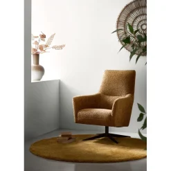 Draaifauteuil Duna okerbruin
