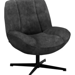 Draaifauteuil Fortenza velvet antraciet