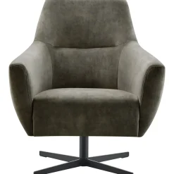 Draaifauteuil Gudo velvet donkergroen