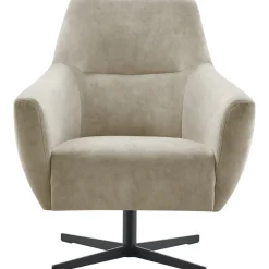 Draaifauteuil Gudo velvet beige