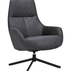 Draaifauteuil Vaneze microleder antraciet