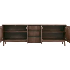 Dressoir Arrosto eikenhout 76x225x45 cm Dark Roast