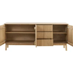 Dressoir Arrosto eikenhout 76x180x45 cm light roast