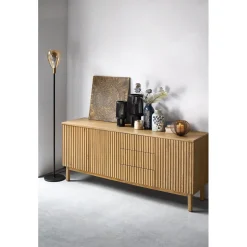 Dressoir Arrosto eikenhout 76x180x45 cm light roast