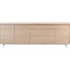 Dressoir Famosa 76x228x45 cm bruin