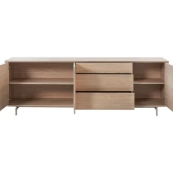 Dressoir Famosa 76x228x45 cm bruin