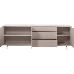 Dressoir Famosa 76x228x45 cm grijs