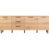 Dressoir Paranno 77x220x42 cm bruin