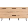 Dressoir Paranno 77x165x42 cm bruin