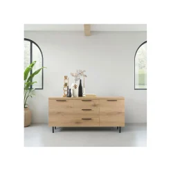 Dressoir Paranno 77x165x42 cm bruin