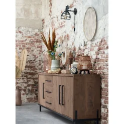 Dressoir Ricardi 240x87x45 cm dark mango