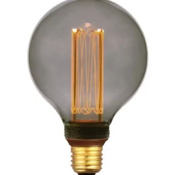 E27 Ledlamp Illumi 3,5 Watt 9,5 cm bol smoke