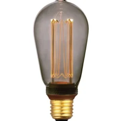 E27 Ledlamp Illumi smoke 3,5 Watt 6,4 cm druppel