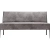 Eetkamerbank Avanza 170 cm microleder grijs