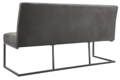 Eetkamerbank Oro 170 cm microleder donkergrijs