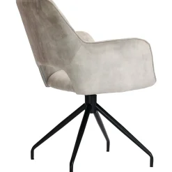 Eetkamerstoel Buco draaibaar velvet beige