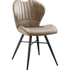 Eetkamerstoel Castione microvezel taupe
