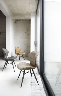 Eetkamerstoel Castione microvezel taupe