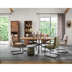 Eetkamerstoel Dantero microvezel beige