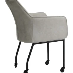 Eetkamerstoel Dura microvezel grijs