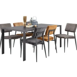 Eetkamerstoel Gento microvezel antraciet