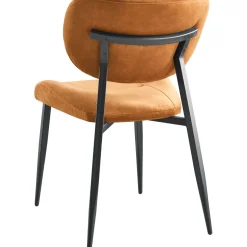 Eetkamerstoel Gomba velvet cognac