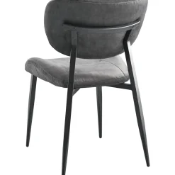 Eetkamerstoel Gomba velvet antraciet