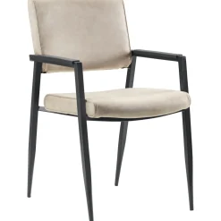 Eetkamerstoel Jisca microvezel beige