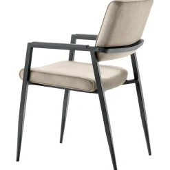 Eetkamerstoel Jisca microvezel beige