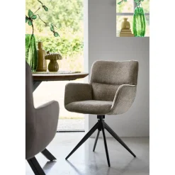 Eetkamerstoel Lasanto draaibaar taupe