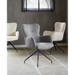 Eetkamerstoel Lembo draaibaar grijs