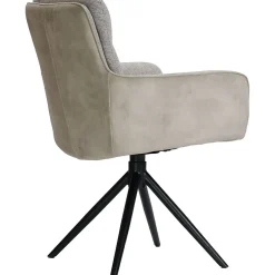 Eetkamerstoel Letta draaibaar velvet beige